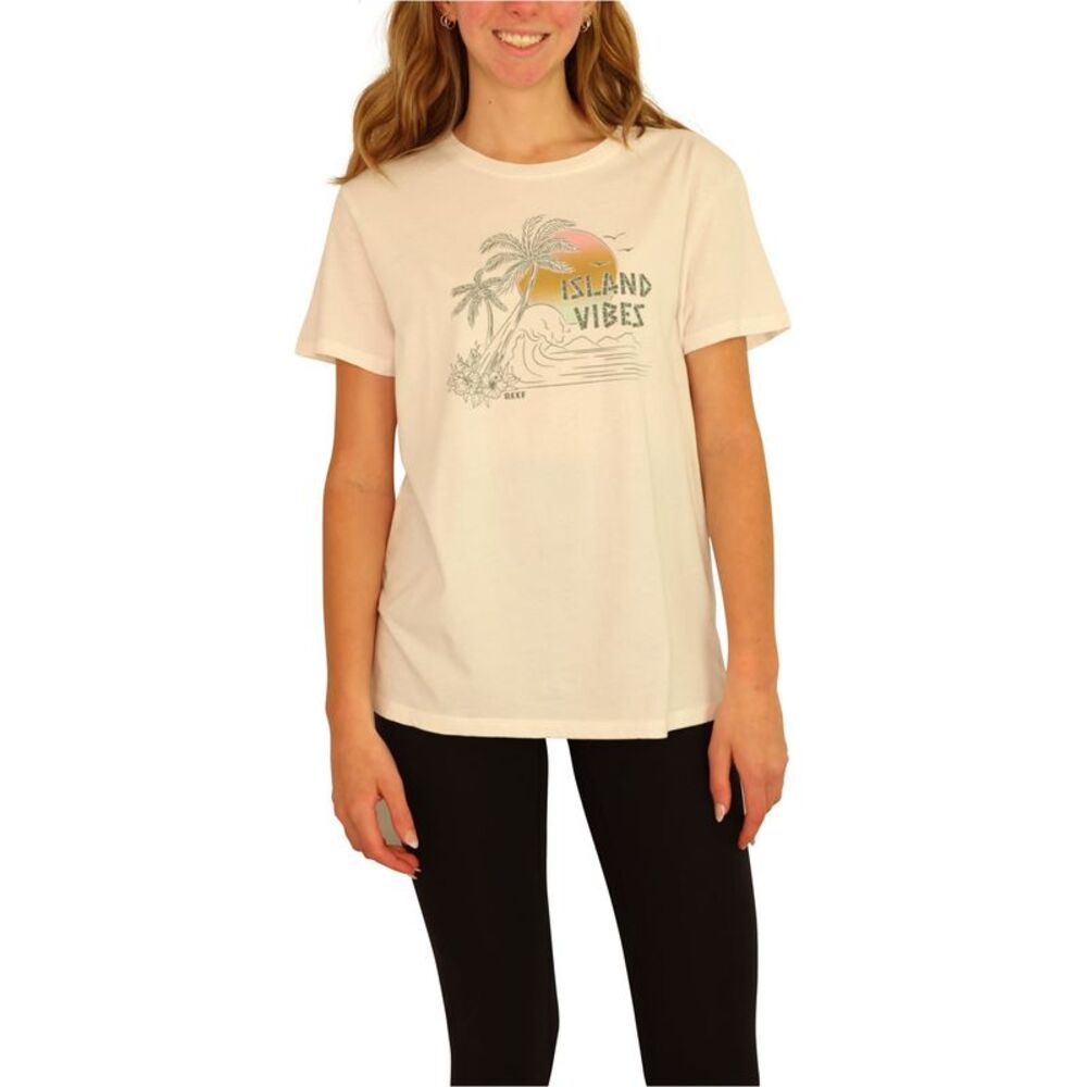 Reef Womens Island Vibes Graphic T-Shirt, NWT